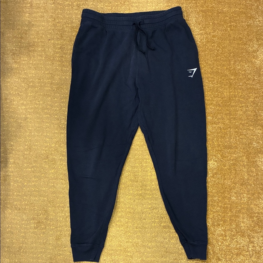 Gymshark Joggers with Logo. Color:Black, Size:XL